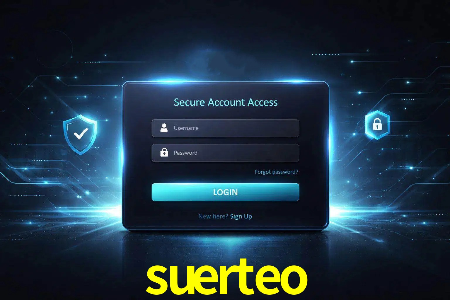 Pantalla de inicio de sesión de cuenta suerteo para usuarios en México