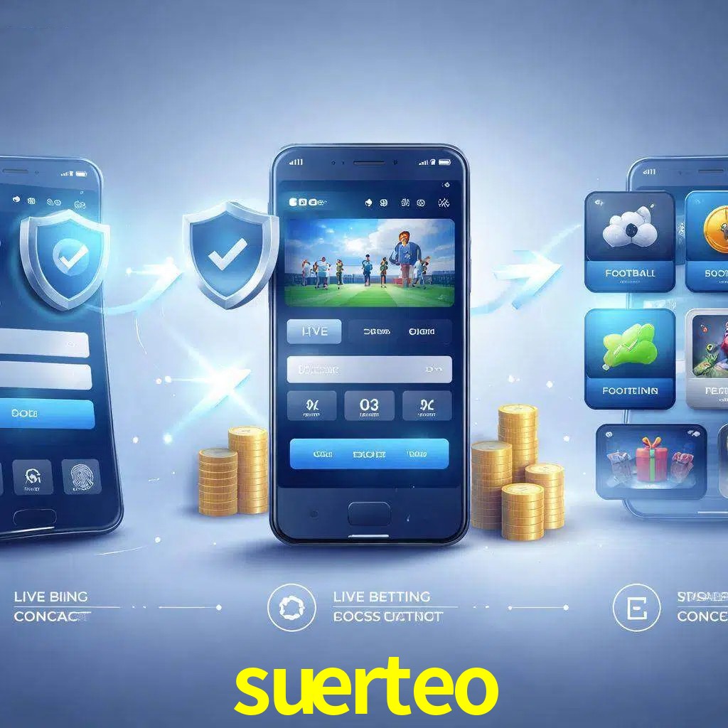 Pasos de acceso a la app suerteo en pantalla de teléfono móvil