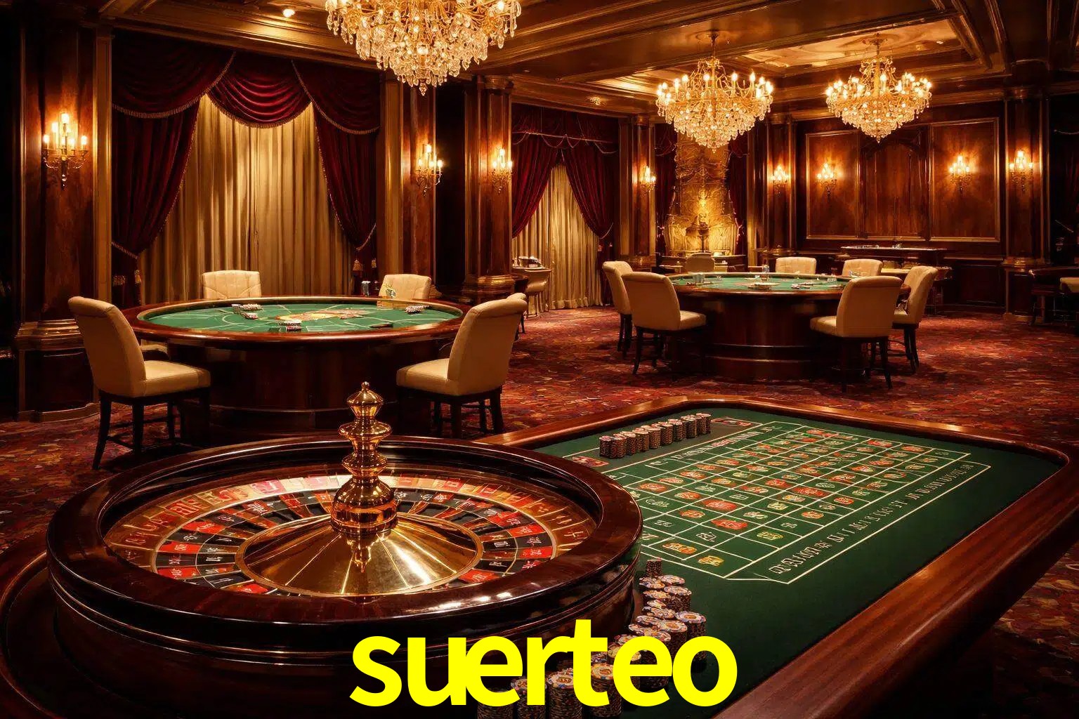 Una escena premium de mesa de casino en vivo con cartas, elementos de ruleta y un ambiente pulido de estudio de transmisión.